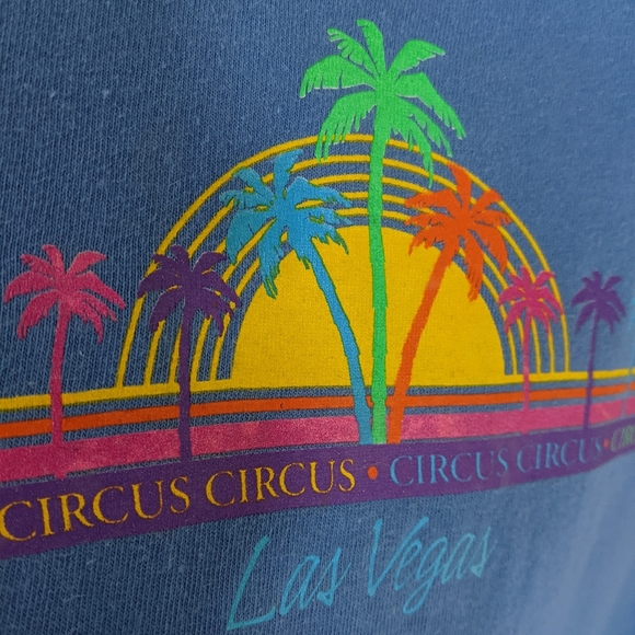 Vintage 90s Vegas Circus Circus Casino Beach Pool Cover Up Dress - Picture 8 of 9